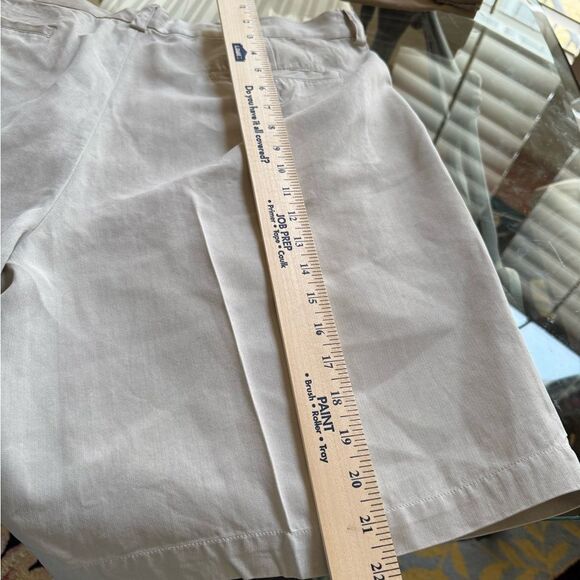 Tommy Bahama Cream Flat Front Shorts 100% Silk Pleated - Picture 6 of 6